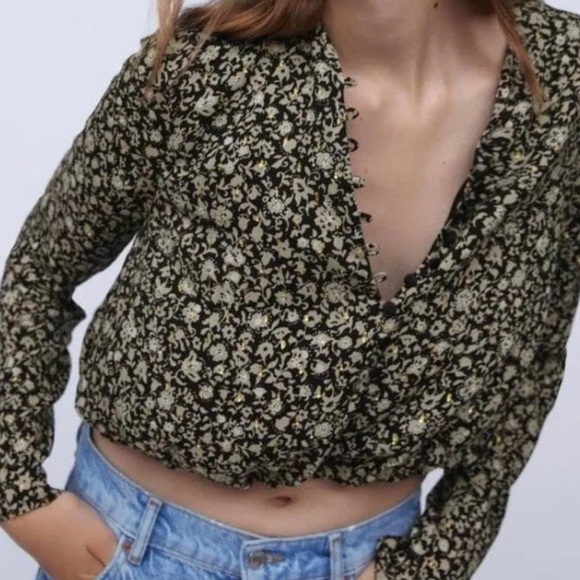 Zara floral button up - Picture 9 of 10